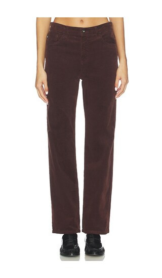 AG Jeans Brinley Straight Jeans in Brown. - size 31 | Revolve Clothing (Global)