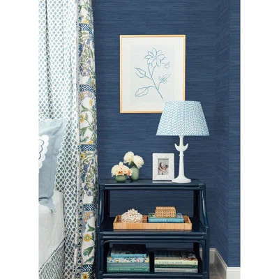 18 ft x 20.5 in x 0.025 in Grasscloth Peel and Stick Wallpaper Roll | Wayfair North America