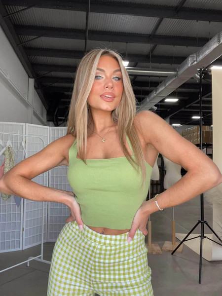 Lime Going Places Tank | Lane 201 Boutique