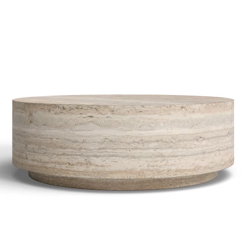 Seraphine Faux Travertine Coffee Table | Wayfair North America