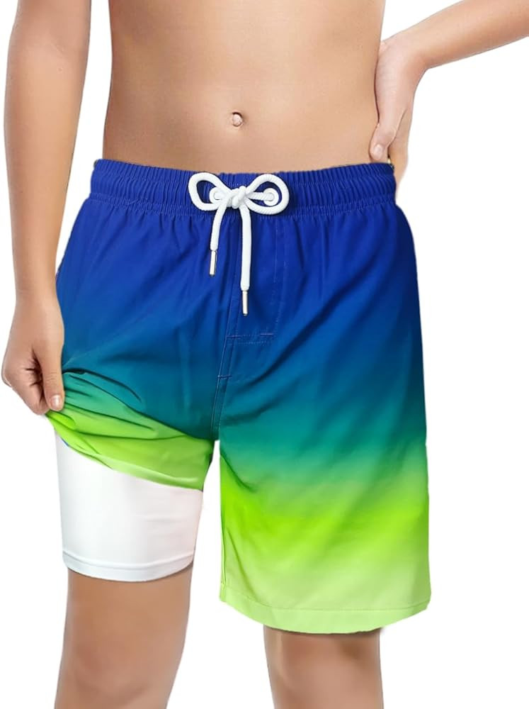 LUCOWEE Boys Swim Trunks Soft Boxers Lined no Chafe Swimsuit Bathing Shorts Sandless Quick Dry UP... | Amazon (US)