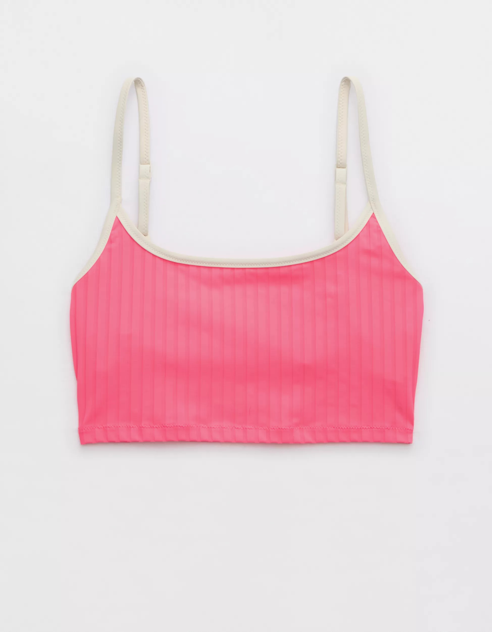 Aerie Wide Rib Scoop Longline Bikini Top | Aerie