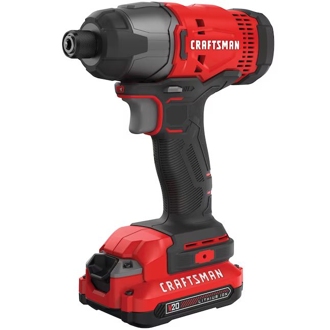 CRAFTSMAN 20-volt Max 1/4-in Cordless Impact Driver (1-Battery Included, Charger Included) | Lowe's