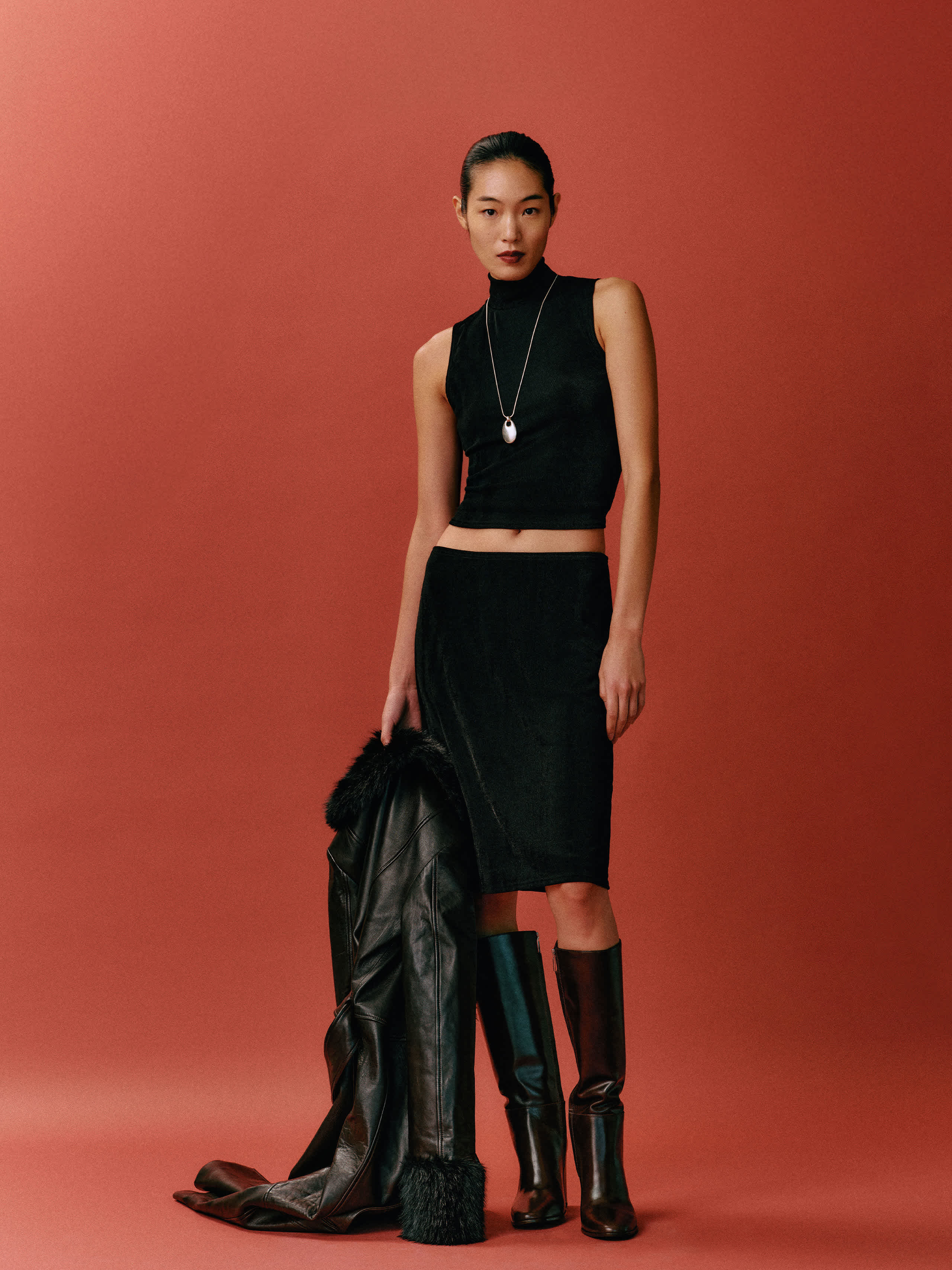 Reformation Shaye Knit Two Piece Black XS | Reformation (Global)