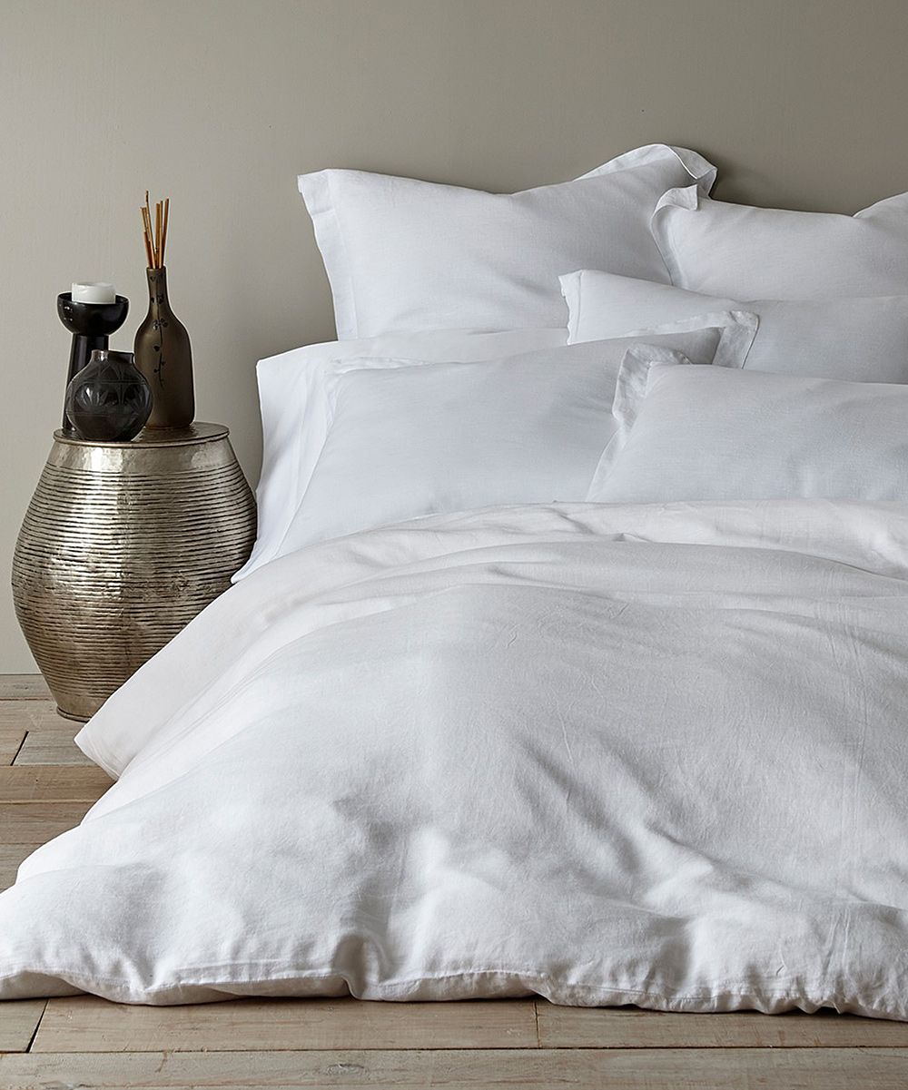 White Washed Linen Duvet Cover | zulily