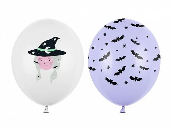 Halloween Balloon Bundle, Pack of 6 or 12, Bats Balloons, Hocus Pocus Balloons, Witch Balloons, H... | Etsy (US)