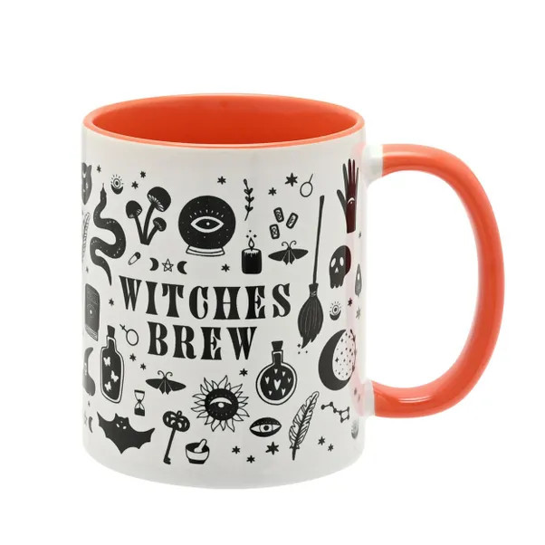 Orange Handled Witches Brew Ceramic Mug | Dunelm (migrated)