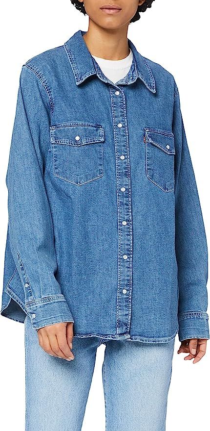 Levi's Plus Size Women's Pl Essential Western Shirt | Amazon (UK)