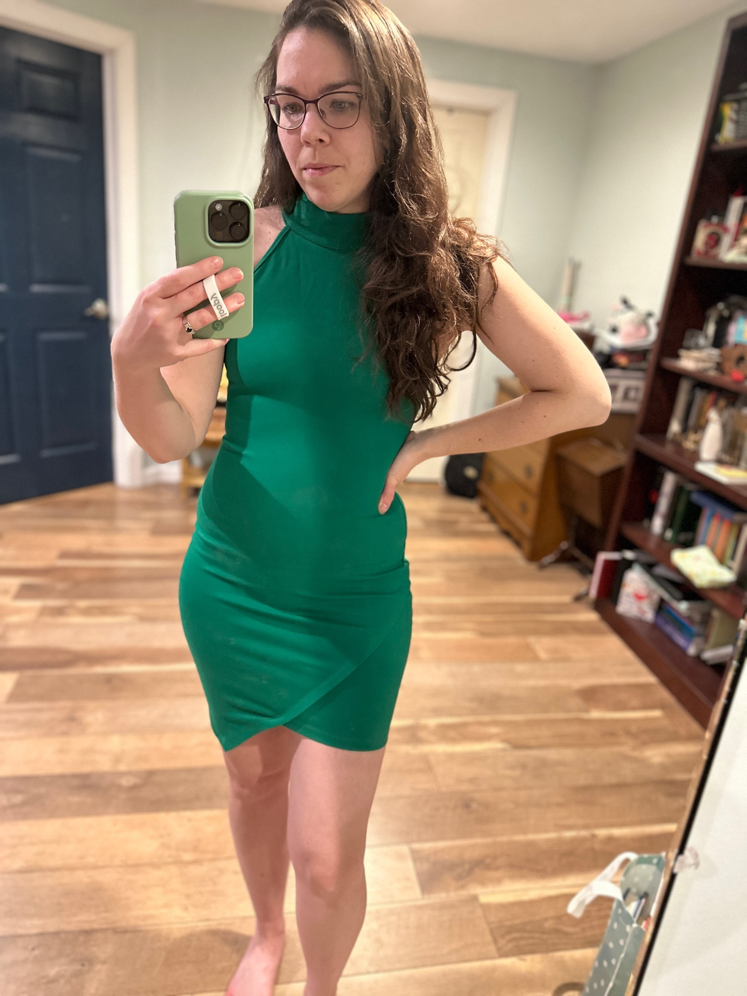 Tegan Wrap Mini Dress in Kelly curated on LTK