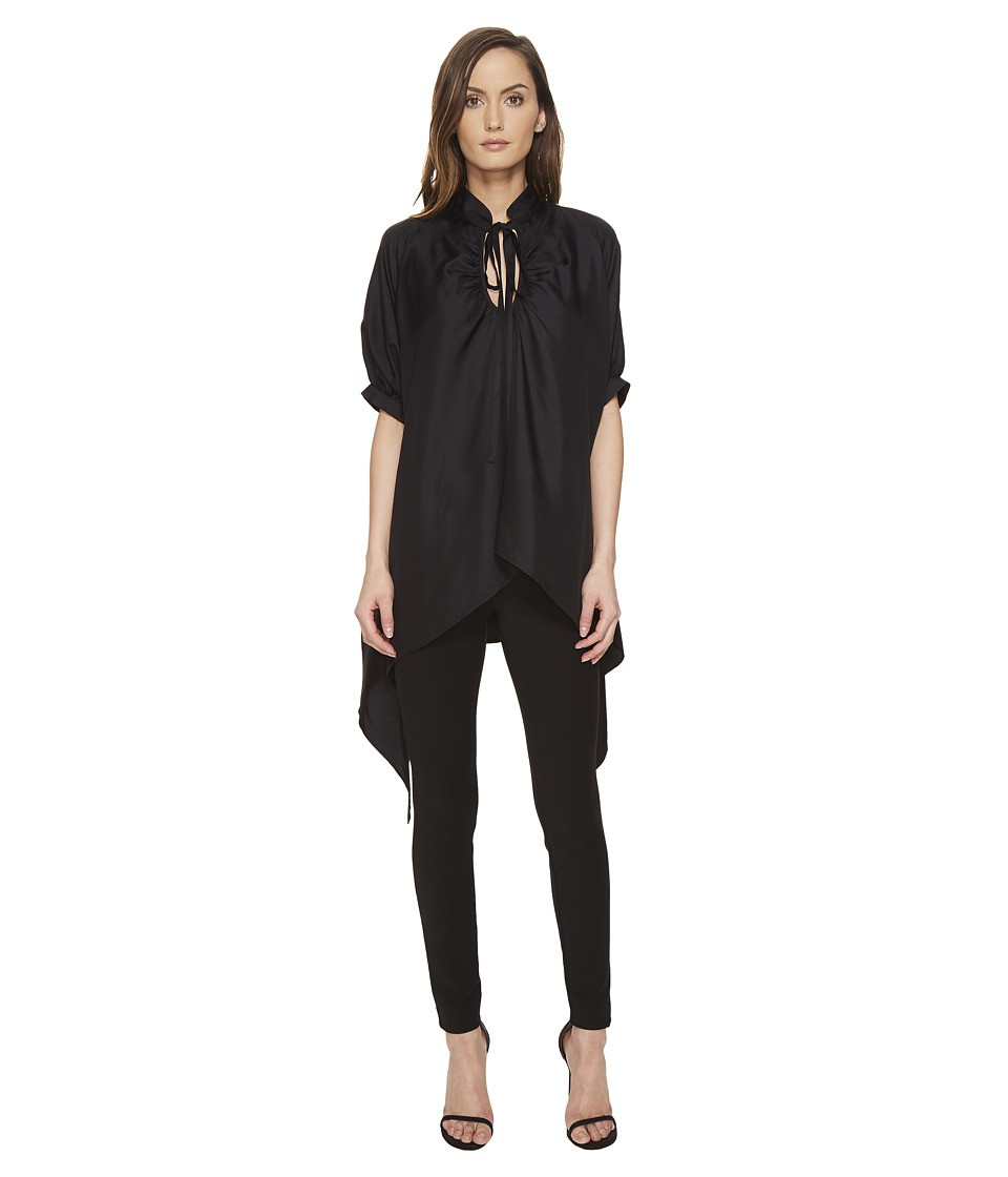 THOMAS WYLDE - Yoko - Tie Neck Flowy Blouse (Black) Women's Blouse | 6pm
