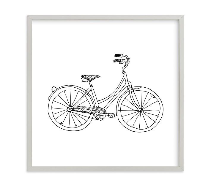Minted® Bicycle by Phrosne Ras | Pottery Barn Kids