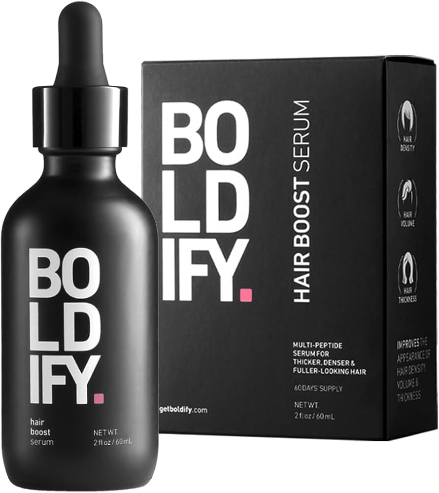 BOLDIFY Hair Growth Serum - 2 oz, 30 Natural Boosters + 4 Clinically Proven Peptides, Lightweight... | Amazon (US)