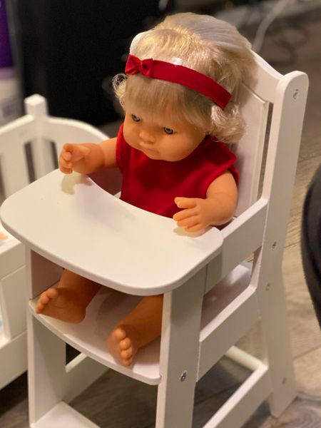The Miniland doll and high chair I got for my daughter for Christmas are both on sale for 40% off! I’ve linked to Canadian and US sites. The handmade dolls come in diverse skin tones and hair types, and are anatomically correct. They even have a light vanilla scent. Great gift for toddlers  

#LTKGiftGuide #LTKbaby #LTKsalealert