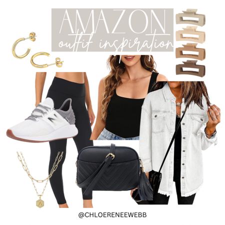 Amazon outfit inspirtation! Perfect running errand outfit! 

amazon, amazon outfit, amazon outfit inspiration, amazon finds, amazon women’s clothes, women’s tennis shoes, gold jewelry, gold hoops, mini gold hoops, claw clip, black tank top, denim shacket, black leggings, black crossbody, crossbody purse, amazon fashion, spring outfit, spring finds, simple outfit, mom outfit, weekend outfit, errands outfit

#LTKFind #LTKfit #LTKstyletip
