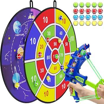 BooTaa 29" Large Dart Board for Kids, Kids Dart Board with Sticky Balls, Boys Toys, Indoor/Sport ... | Amazon (US)