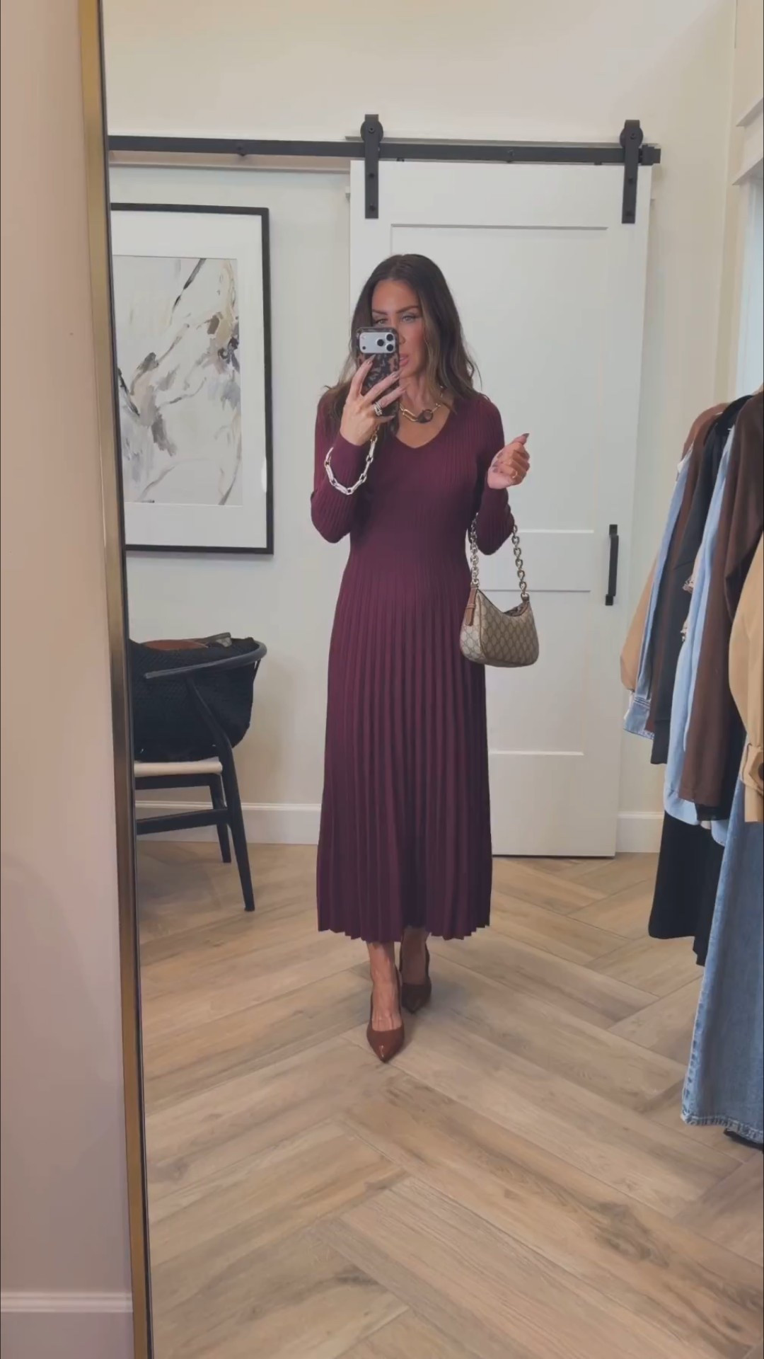 What I wore to Grayson’s dance recital 
Amazon midi length sweater dress sz small 
Heels tts 
Jewelry ..save with code kim15


#LTKootd #LTKOver40 #LTKSeasonal