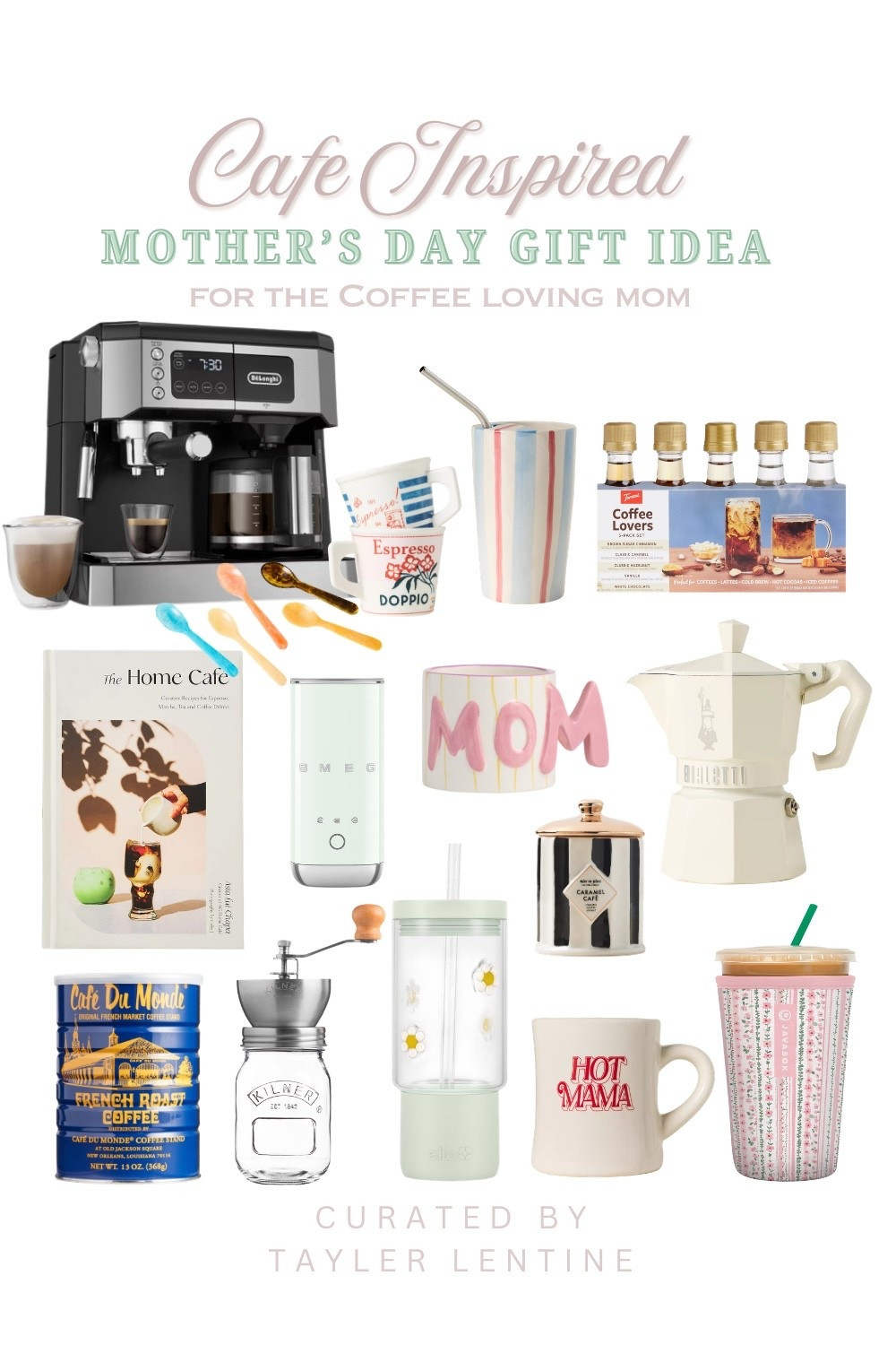 Looking for the perfect Mother’s Day gift for a coffee-loving mom? ☕💐 These cafe inspired finds are perfect for creating a cozy, aesthetic at home coffee setup. From espresso machines and coffee makers to cute mugs, coffee syrups, accessories and everyday essentials, these picks are both functional and stylish.

Whether she loves iced coffee, lattes or slow morning routines, these Mother’s Day gift ideas are perfect for upgrading her daily coffee ritual. If you’re searching for coffee gifts for moms, at home cafe essentials or aesthetic kitchen finds, this curated list has you covered. 

Save this for your go to coffee gift guide!


#LTKmomlife #LTKmorningroutine #LTKMothersDay