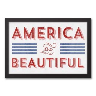 America the Beautiful Black Framed Canvas | Michaels | Michaels Stores