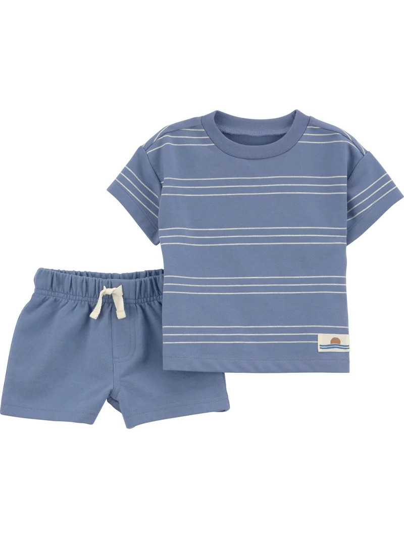 Carter's Child of Mine Baby Boy Outfit Set, 2-Piece, Sizes 0/3-24 Months - Walmart.com | Walmart (US)