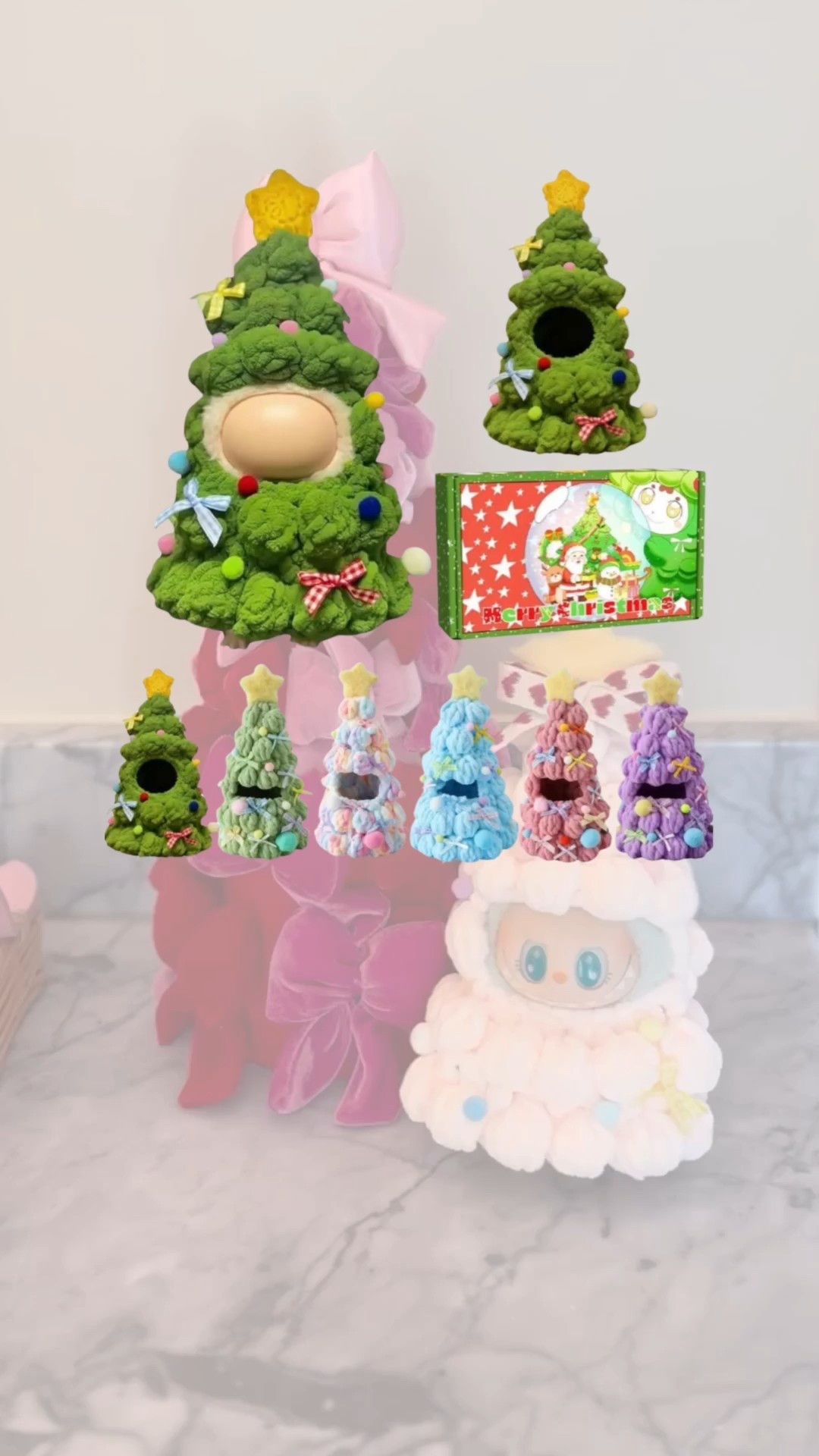 Labubu Christmas tree costume! Arrives before Christmas… One color showing up as overnight delivery for me! 