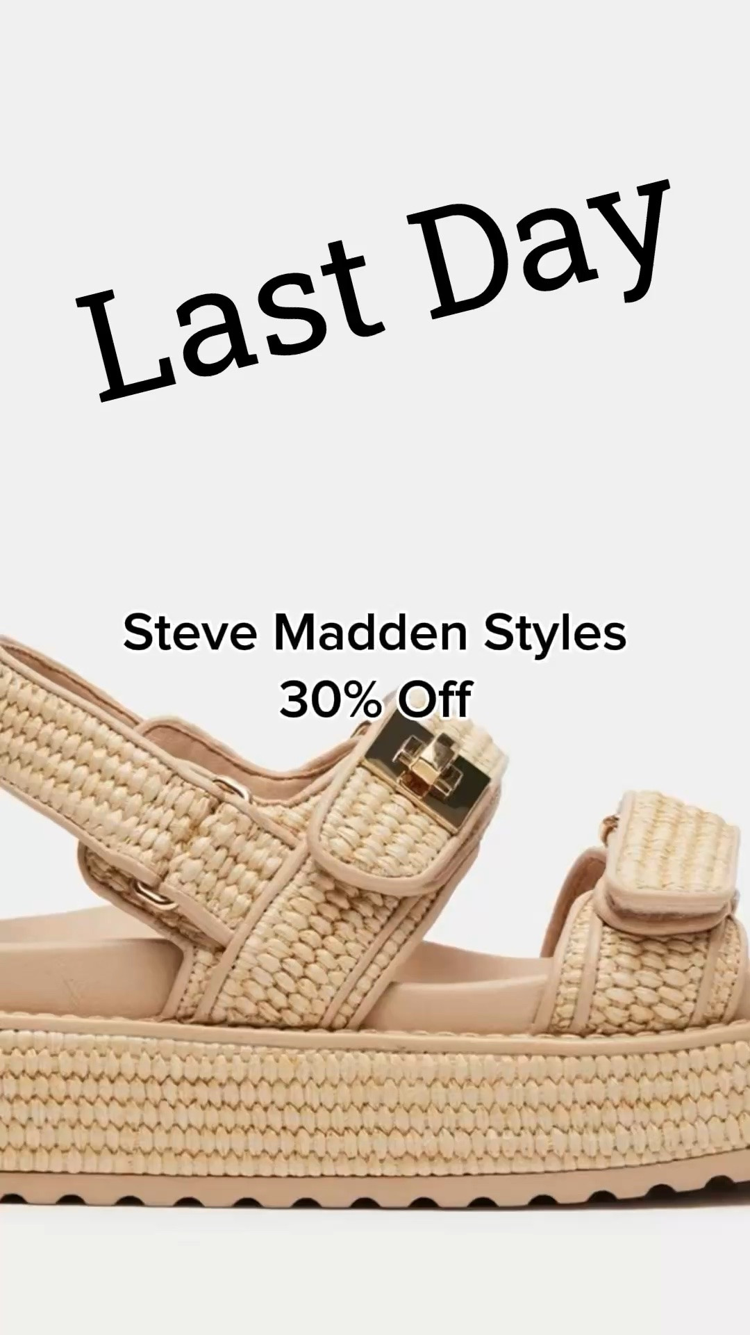 Last day to save 30% on summer essentials by Steve Madden. Vacation Outfit. Summer shoes and bags.

#LTKOver40 #LTKSaleAlert #LTKTravel