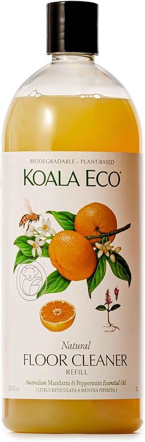 Koala Eco Natural Floor Cleaner, Australian Mandarin & Peppermint Essential Oil, Plant-Based, Veg... | Amazon (US)