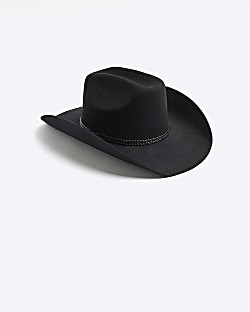 Black Cowboy Hat | River Island (UK & IE)