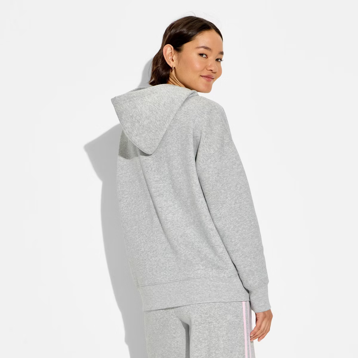 Women's Ribbon Diet Coke Fleece Graphic Hooded Sweatshirt - Gray | Target