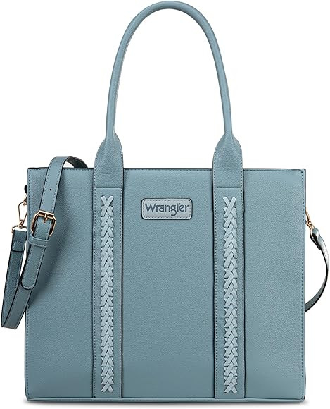 Wrangler Tote Bag for Women Zipper Shoulder Handbag | Amazon (US)