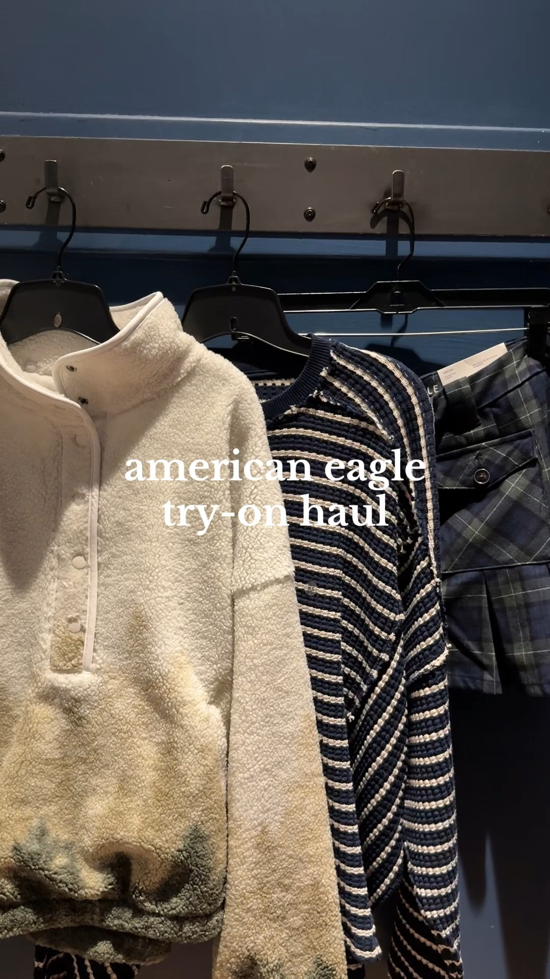 I loved these pieces I tried on at American Eagle!

Fleece jacket - Size L
Mini skirt - Size 0
Waffle longsleeve - Size XS
Jeans - Size 0 short

#LTKGiftGuide #LTKootd #LTKPetite