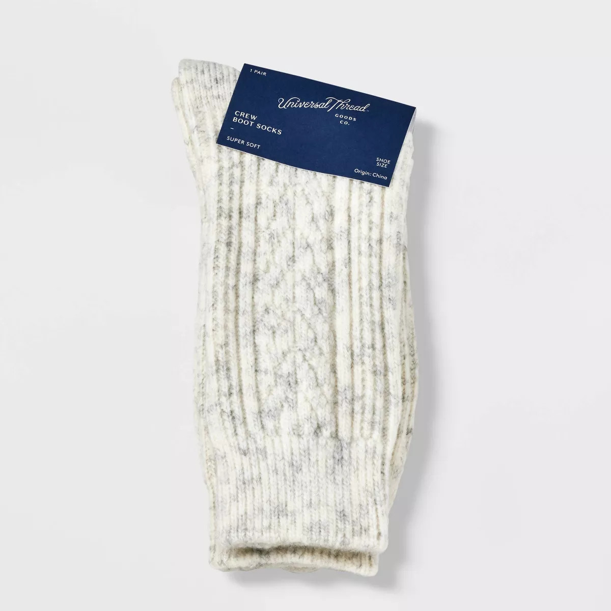 Women's Cozy Sweater Cable Crew Boot Socks - Universal Thread™ 4-10 | Target
