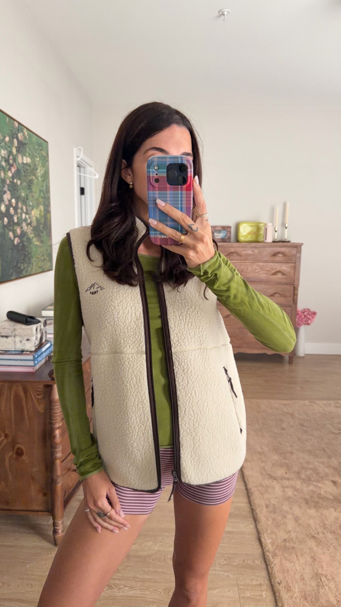 Fall walk outfit! S in vest, XS longsleeve and shorts are daily drills! In a XS

#LTKdayinmylife #LTKootd #LTKfitnessgoals
