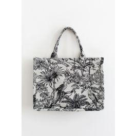 Zoo Land Jacquard Canvas Tote Bag | Chicwish