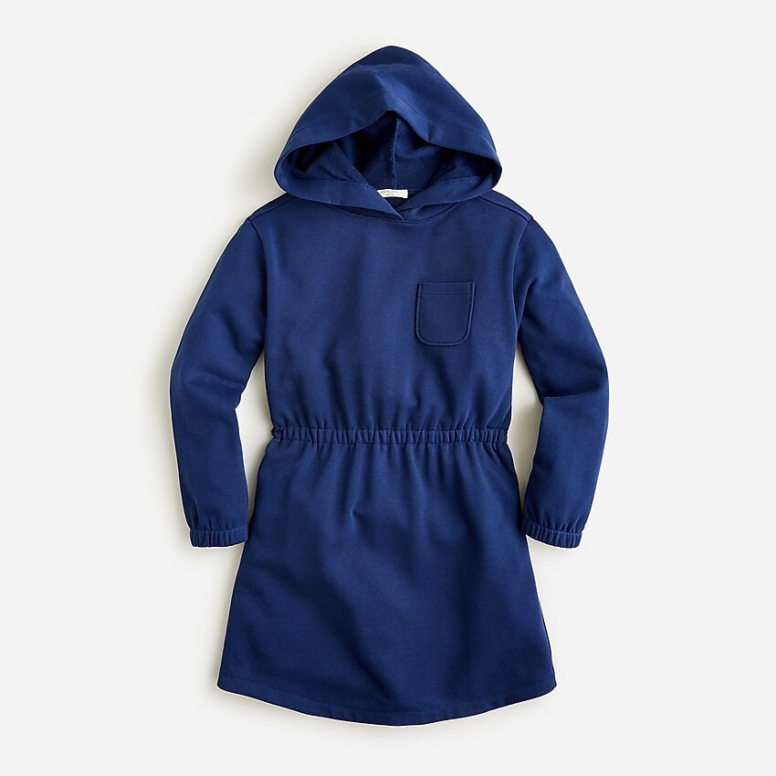 Girls' hooded dress in french terry | J. Crew US