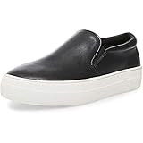 Amazon.com | Steve Madden Women's Gills Sneaker, Black/White, 7 | Fashion Sneakers | Amazon (US)