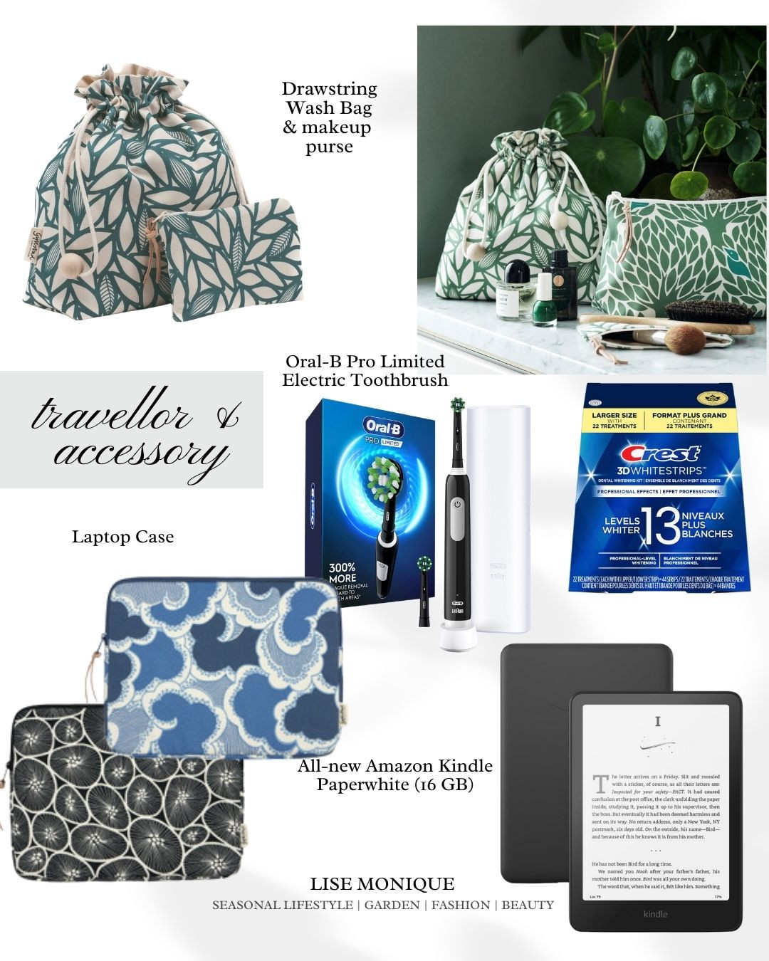 Shop the Collection

Traveller & Accessories

All travel essential you thought you needed to keep you organized for all your travelling. 😊

#travelessentials #travel #kindle #electrictoothbrush #travelgram #travelaccessories #wanderlust #travelinstyle #passportcover #travelblogger #instatravel #travelgear #giftideas #giftsforher #personalised #travelbag #traveladdict #adventureawaits #travelessential #traveltips #passportholder #travelling #makeup #gifts #skincare #beauty #design #holiday #travelhacks #travelsmart #traveltheworld #wallet #luggage #iphonecharger #amazonfinds #amazontravel #amazon 

#LTKTravel #LTKFamily #LTKOver40