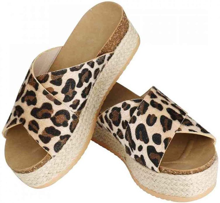 Womens Espadrilles Sandals,Open Toe Slide-On Faux Leather Studded Platform Su. | Amazon (CA)