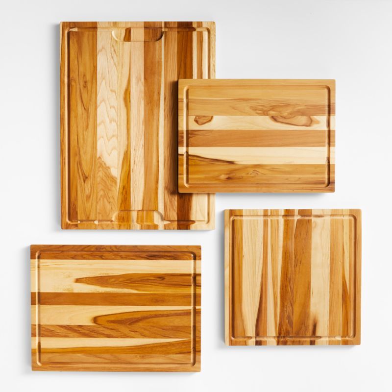 Crate & Barrel Teak Edge-Grain Cutting Board | Crate & Barrel | Crate & Barrel