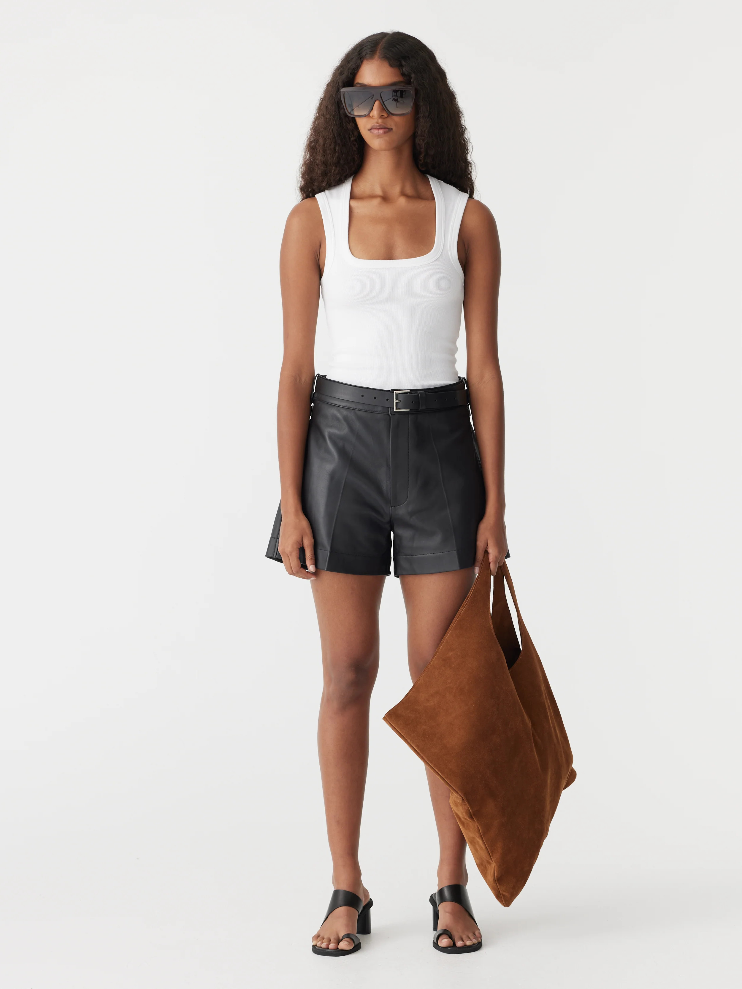 Low Scooped Rib Tank | Bassike