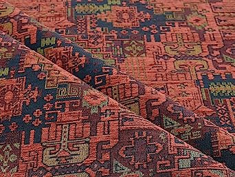 ILME Kilim Pattern Upholstery Fabric Kilim Bohemian Boho Tapestry Tribal Southwestern Turkish Per... | Amazon (US)