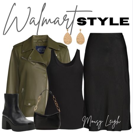 Walmart look featuring new release skirt!! 

walmart, walmart finds, walmart find, walmart fall, found it at walmart, walmart style, walmart fashion, walmart outfit, walmart look, outfit, ootd, inpso, jewelry, statement earrings, skirt, tank, layering tank, faux leather jacket, outerwear, bag, tote, backpack, belt bag, shoulder bag, hand bag, tote bag, oversized bag, mini bag, workwear, work, outfit, workwear outfit, workwear style, workwear fashion, workwear inspo, work outfit, work style, fall, fall style, fall outfit, fall outfit idea, fall outfit inspo, fall outfit inspiration, fall look, fall fashions fall tops, fall shirts, flannel, hooded flannel, crew sweaters, sweaters, long sleeves, pullovers, boots, fall boots, winter boots, fall shoes, winter shoes, fall, winter, fall shoe style, winter shoe style, 

#LTKshoecrush #LTKSeasonal #LTKstyletip