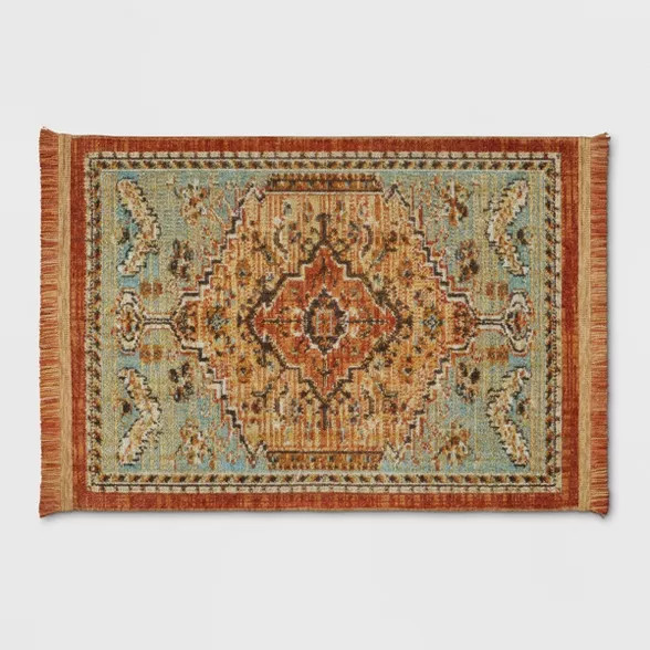Floral Woven Accent Rug - Threshold | Target