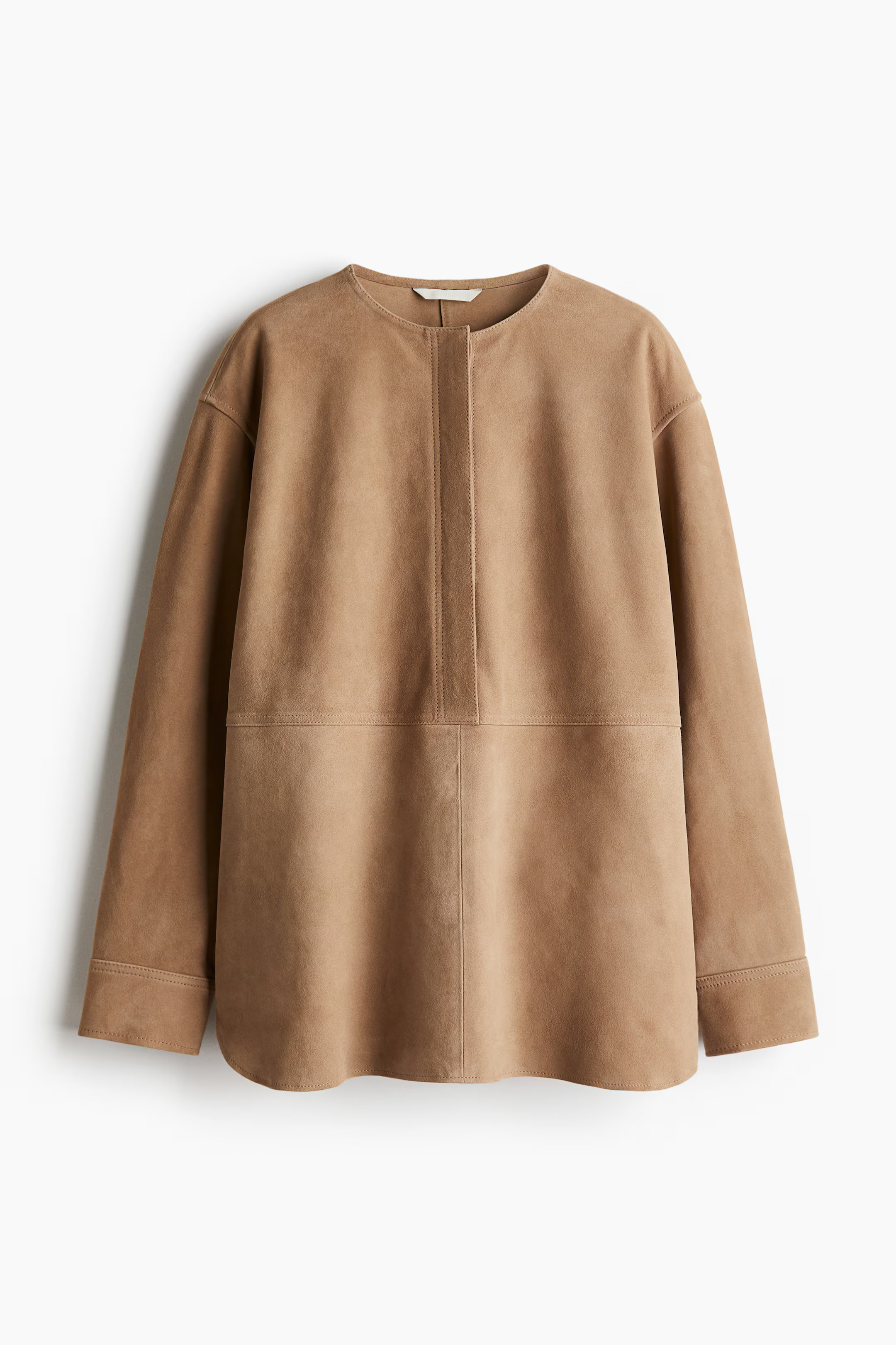Suede popover blouse | H&M (UK, MY, IN, SG, PH, TW, HK)
