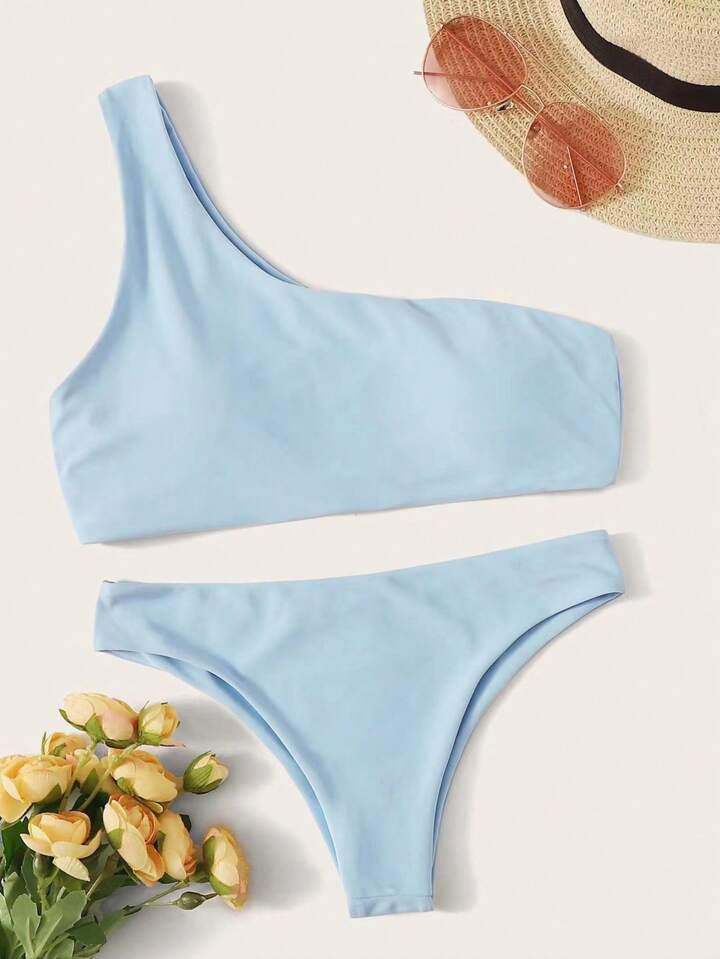 One Shoulder Bikini Swimsuit | SHEIN