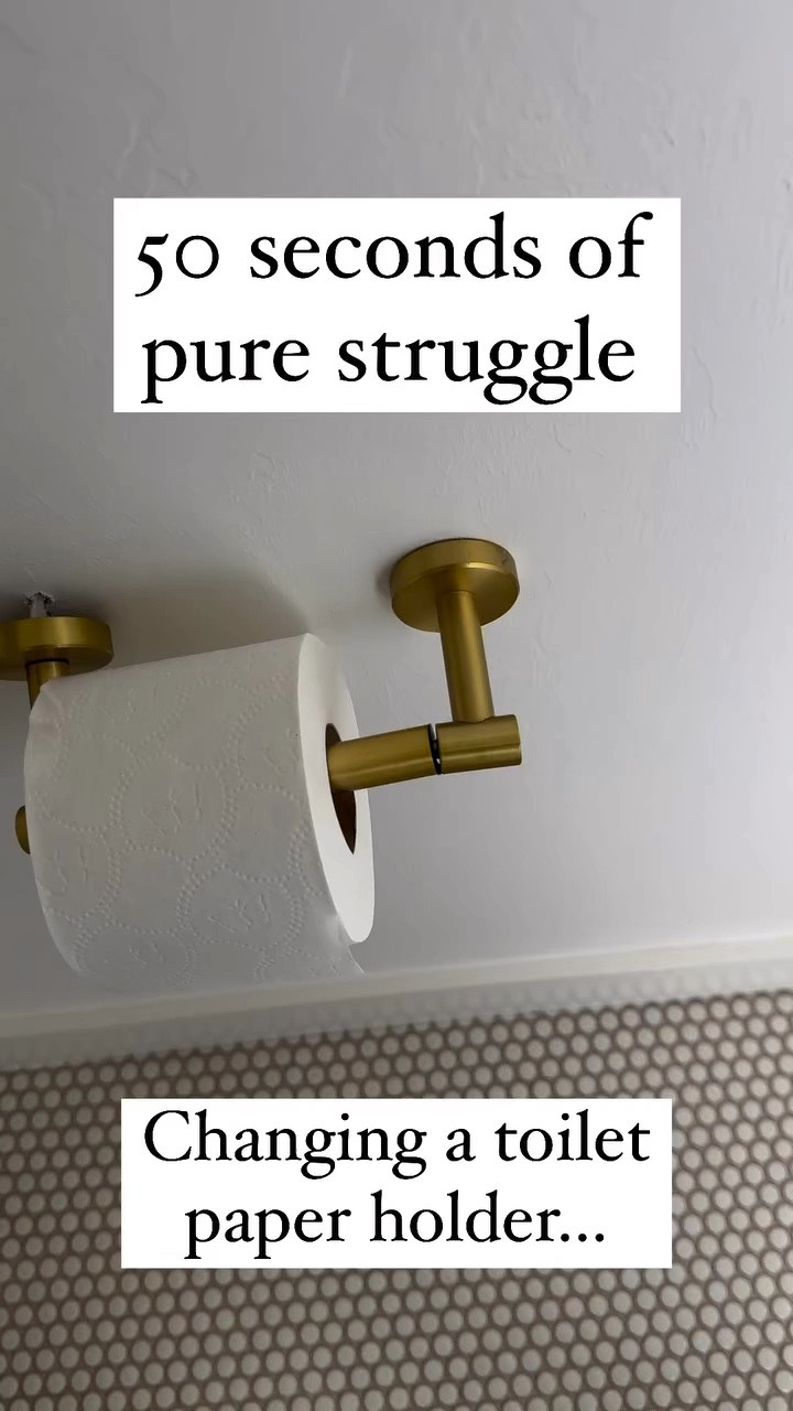 Why this was so hard for me I will never understand lol but worth it because the new toilet paper holder is gorgeous!


#LTKHome #LTKWatchNow #LTKMostLoved