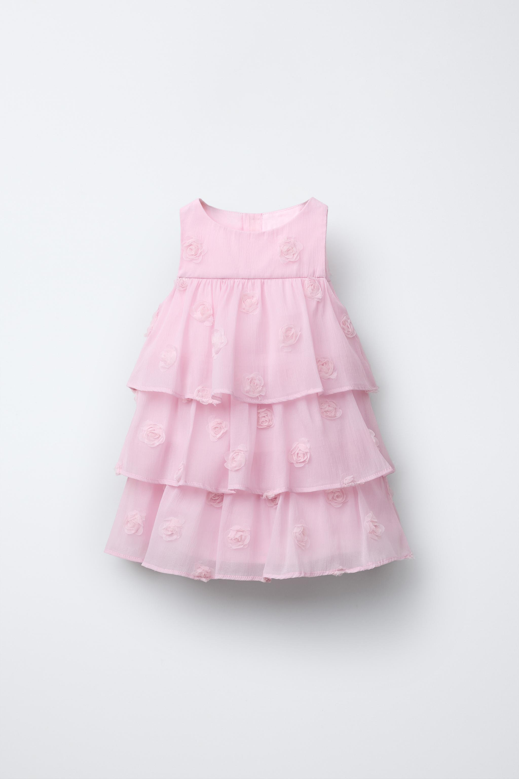 3D FLORAL CAPE DRESS | Zara US