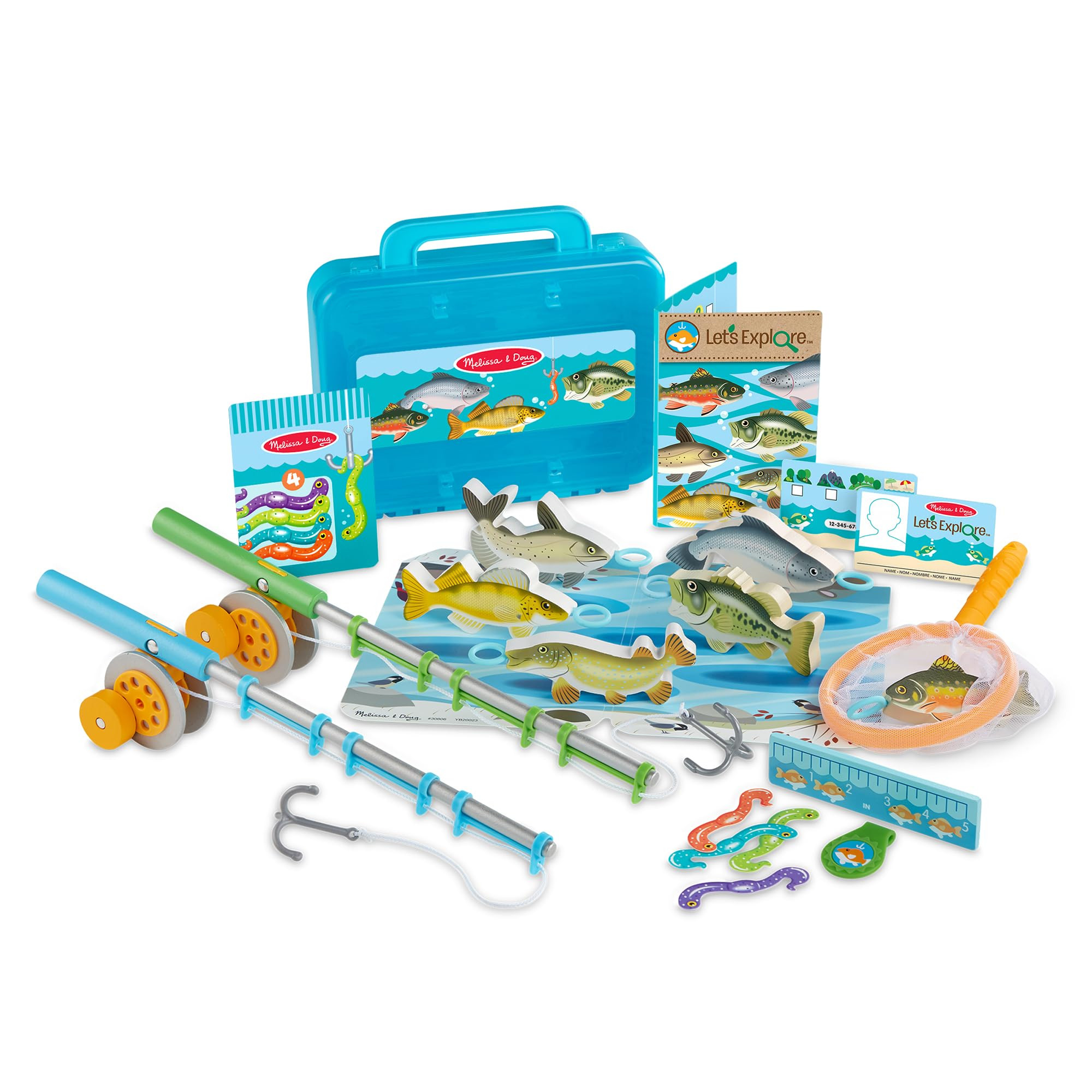 Melissa & Doug Let’s Explore Fishing Play Set – 21 Pieces - FSC Certified | Amazon (US)