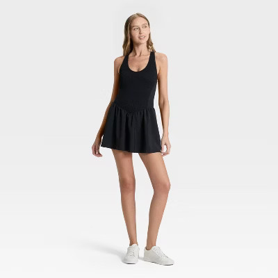 Women's Smocked Active Dress - JoyLab™ Black XS | Target