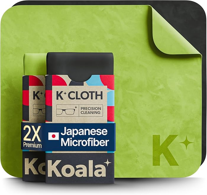 Koala Lens Cleaning Cloth | Japanese Microfiber | Glasses Cleaning Cloths | Eyeglass Lens Cleaner... | Amazon (US)