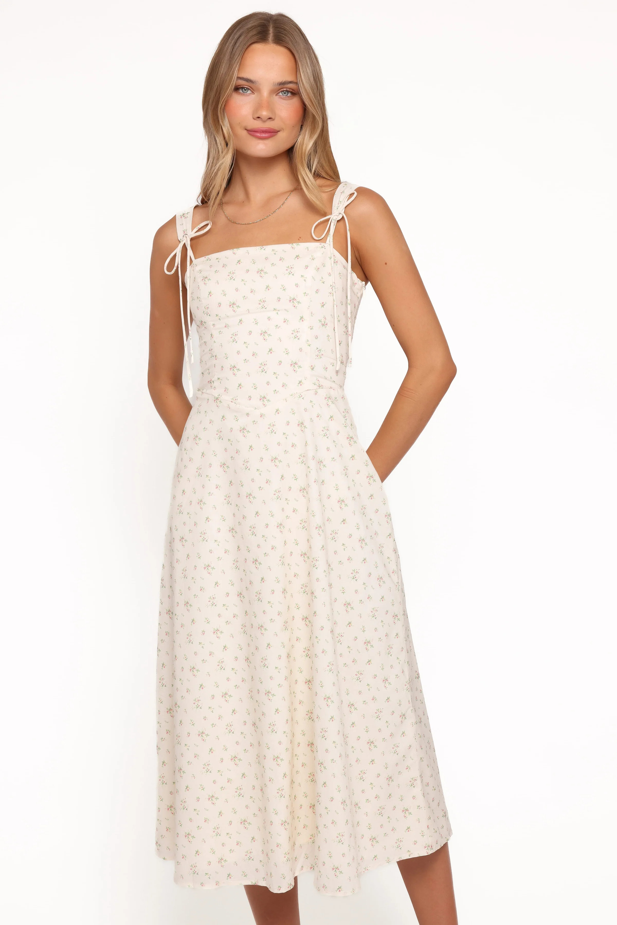 Clarissa Midi Dress - White Betty | Petal & Pup (US)